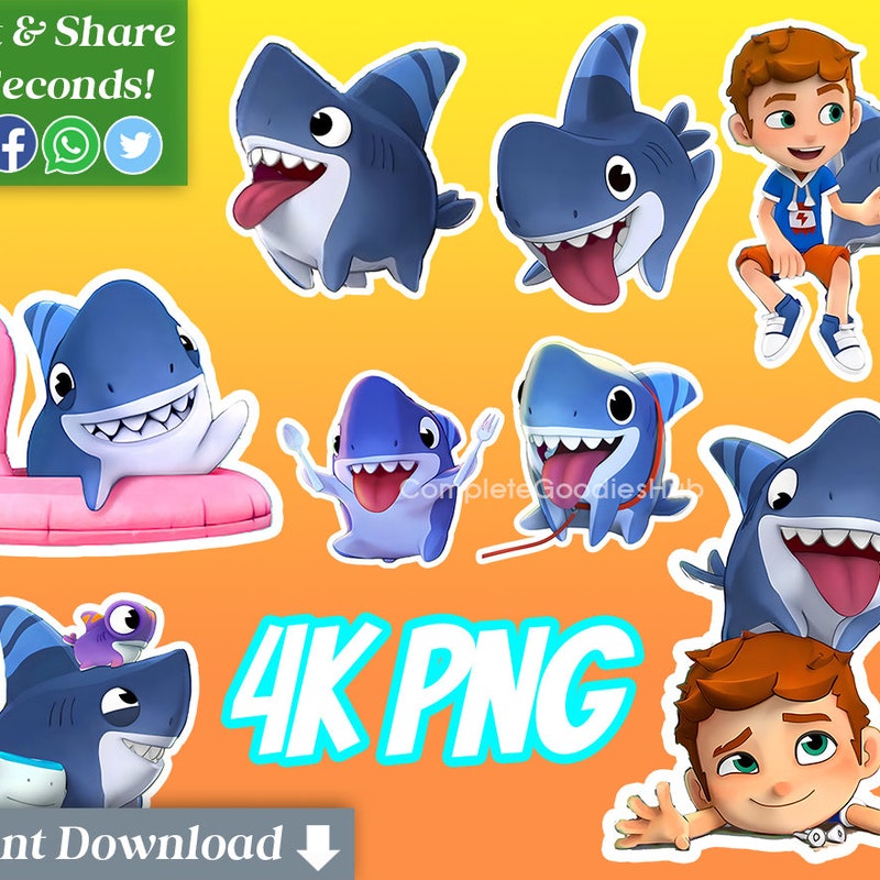 Shark Dog Png - Etsy