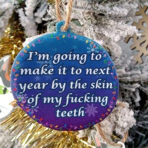 Décoration de Noël amusante, cadeau de Noël – Pour l'année prochaine !