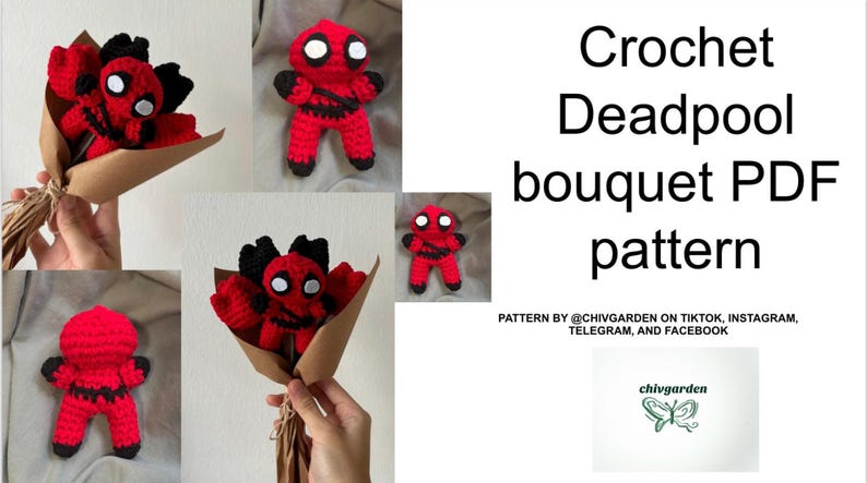 Crochet Deadpool PDF Pattern - Etsy