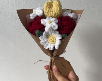Modèle PDF facile à crocheter pour un beau bouquet de fleurs