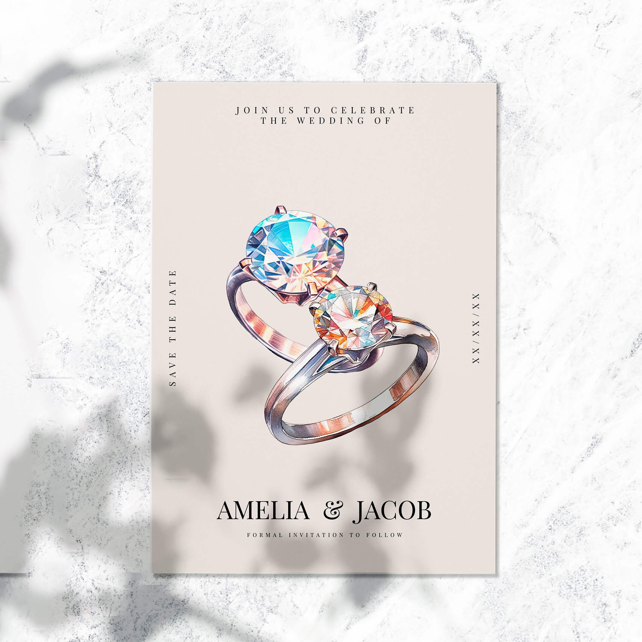 25 Watercolor Wedding Rings Clipart Engagement Rings High-quality ...