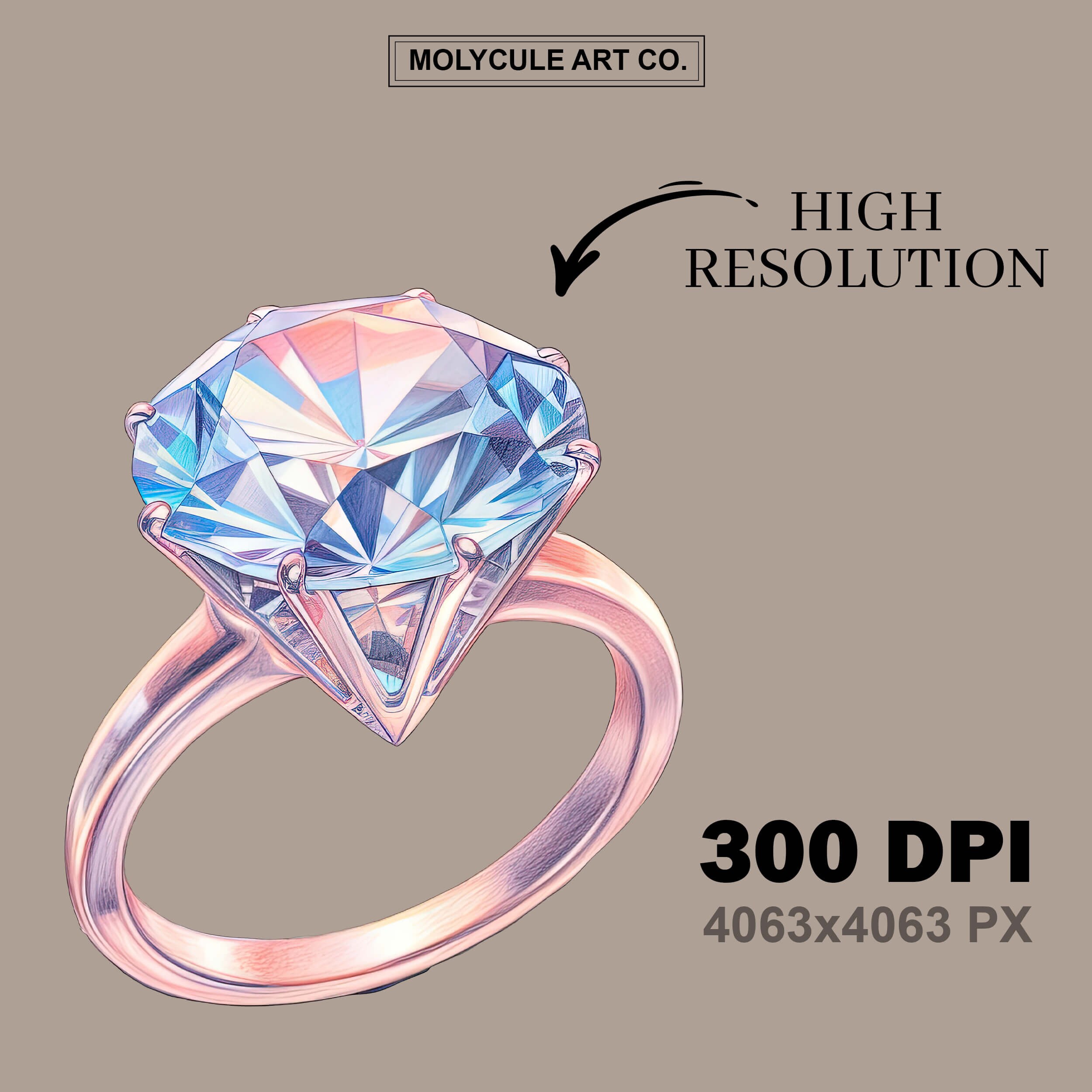 25 Watercolor Wedding Rings Clipart Engagement Rings High-quality ...