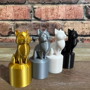 Cat Kitten Toilet Bolt Cover Caps screw on