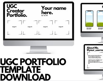 Descarga de plantilla de portafolio UGC