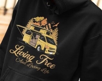 Van Life Hoodie | Camping Sweatshirt | Gift For Her | Leave The Road | Celebration Of Life | Wanderlust Shirt | Van Life Gifts