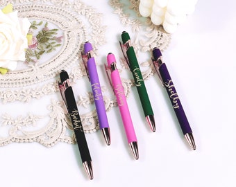 Personalised Luxurious Soft Touch Pen, Gift Pens for Women, Best Friends Gift, Christmas Gifts, Fancy Custom Pen, Presents for Her