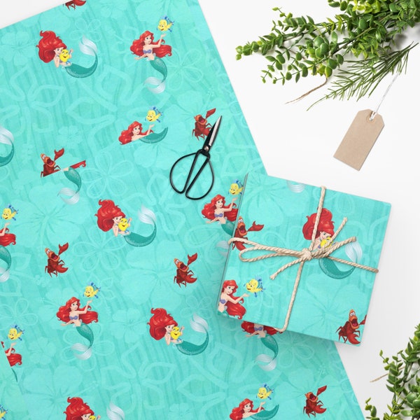 Mermaid Wrapping Paper Etsy