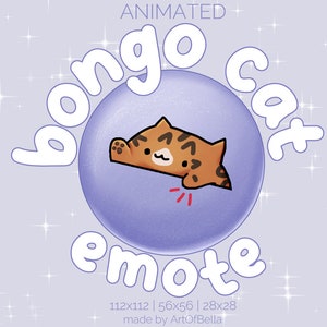 Bengal Cat Themed Bongo Cat Emote for Twitch Streaming