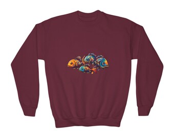 Fishies - Sweat-shirt ras du cou pour jeune