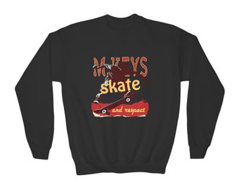 Skate and Respect - Sweat-shirt ras du cou pour jeunes