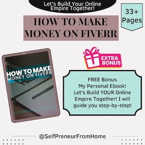 How to Make Money on Fiverr eBook and Free Bonus