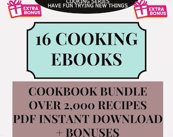Cookbook eBook Bundle: 2,000+ Recipes (PDF Download)