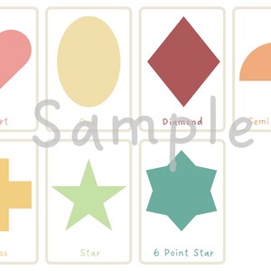 Printable Rainbow Shape Flashcards, Classroom Decor, Toddlers ...