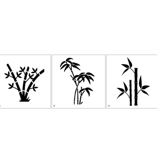 Bamboo Stencils - Reusable