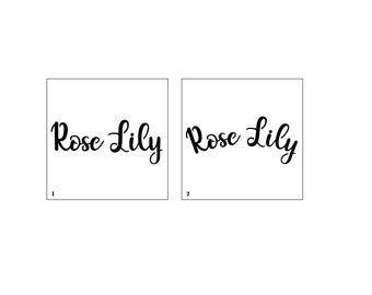 Personalised Name Stencils - Reusable