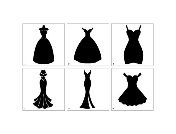 Dress Stencils - Reusable - Etsy