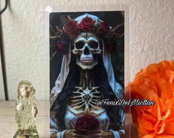 La Blanca Santa Muerte Prayer Card