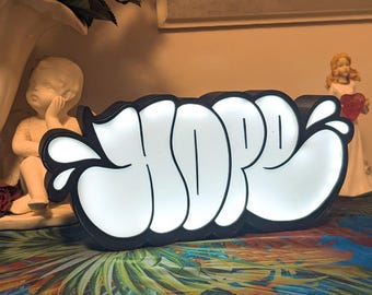 Light Box Graffiti Throw up/Bomb