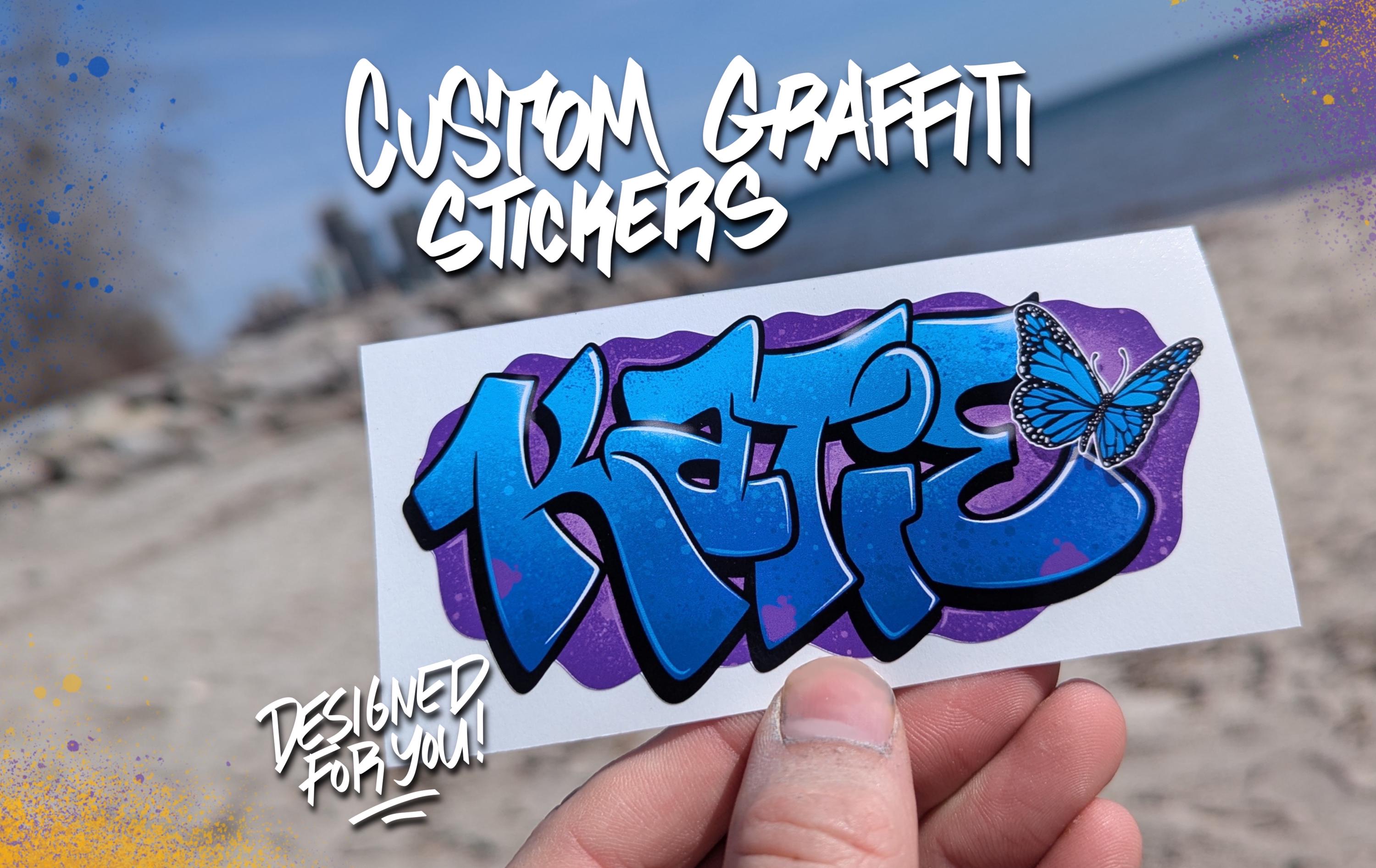 Graffiti custom stickers - Etsy 日本
