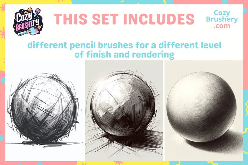 Ultimate Pencil Paper Texture Brushes for Procreate Sketch, Hatching, Lineart, 81 Brushes, 28 Textures, 24 Papers, Sketching Essentials zdjęcie 4