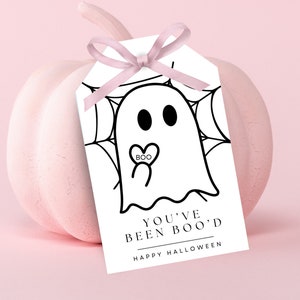 Boo Basket Treat Tag Printable, Boo Buddy Gift Exchange, You&#39;ve Been Boo&#39;d Halloween Treat Tags, Co Worker Fall Activity, Holiday Favor Tag
