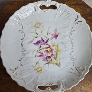 Antique hand painted porcelain plate,
