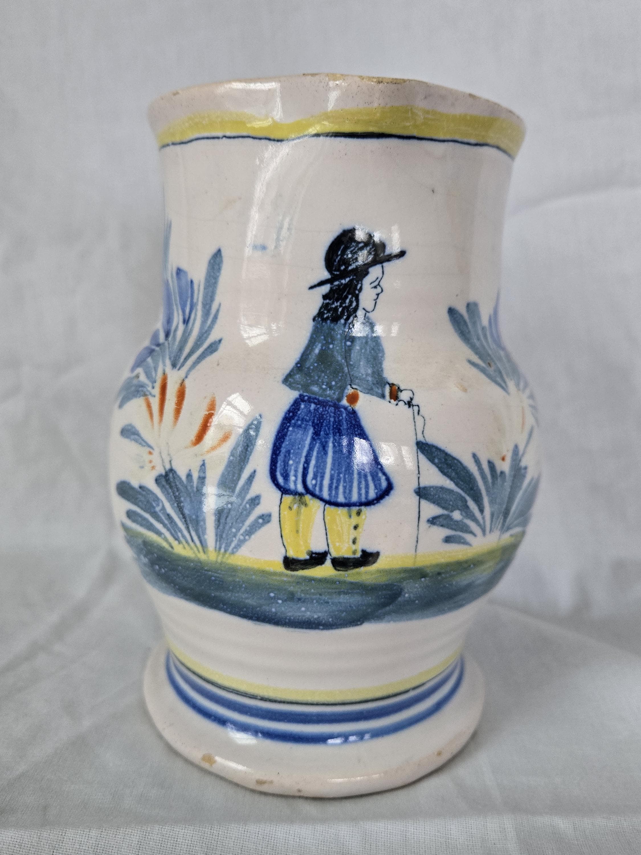 Antique Henriot Quimper French Pottery Pitcher - Etsy
