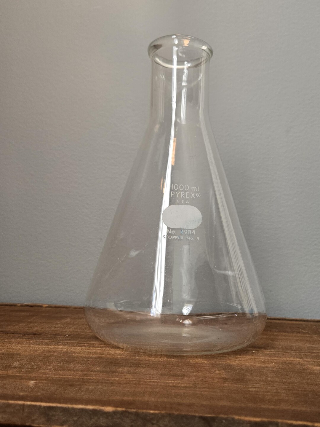 Pyrex Lab Flask Vintage Industrial 1000ml Pyrex Lab Flask - Etsy