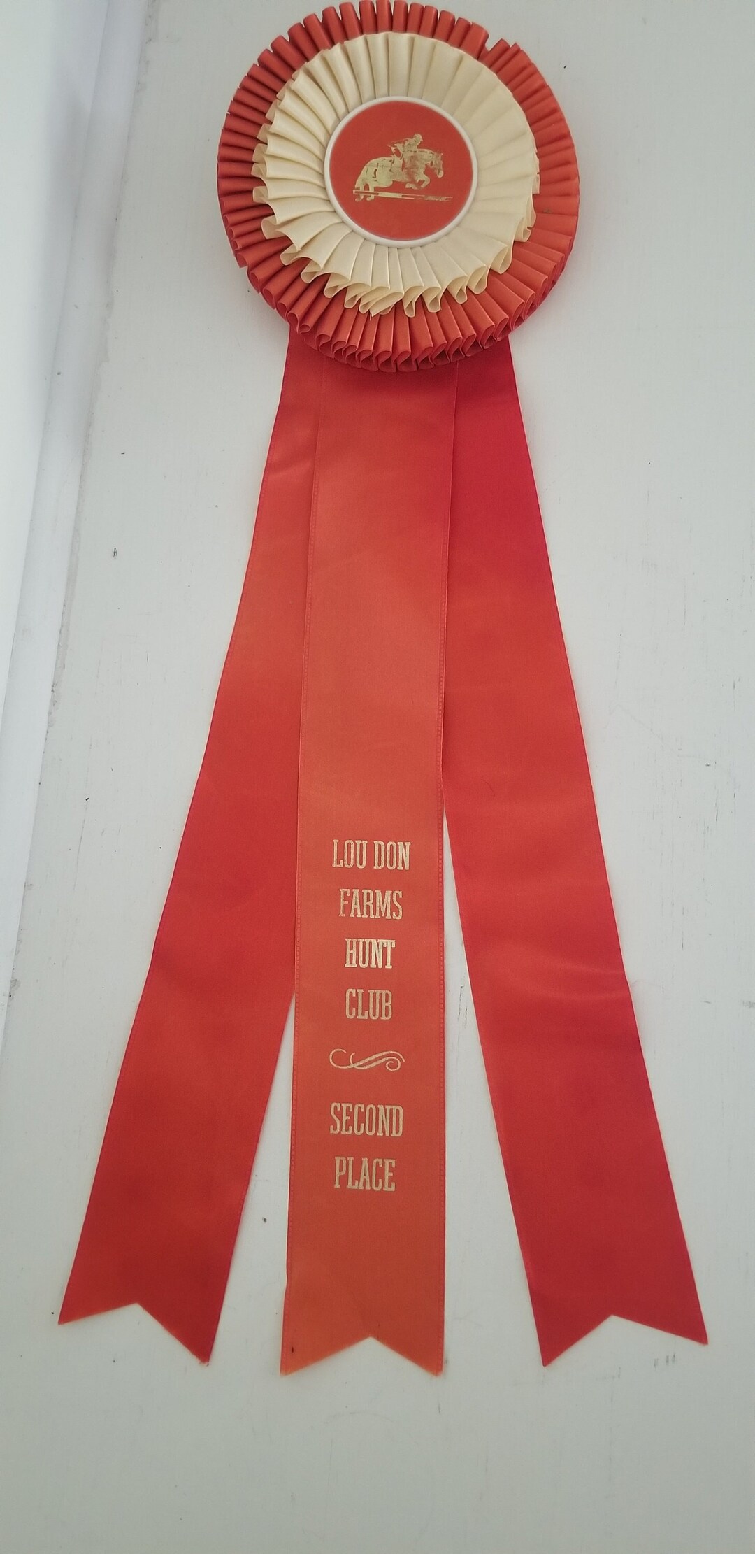 Barn Humnt Ribbons Vintage Horse Ribbon, Lou Don Farms, Hunt Club, 2nd Place - Etsy