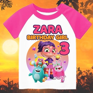 Abby Hatcher Personalized Birthday Boy, Birthday Girl, Raglan Shirt, Family Shirt, Party Family Matching Tee.