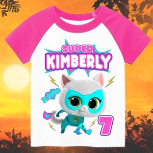 Super Kitties KIND Personalized Birthday Boy, Birthday Girl, Raglan Shirt, Family Shirt, Party Family Matching Tee, Raglan Tshirt.