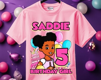Camiseta personalizada de cumpleaños para niña, camiseta familiar, camiseta a juego para fiesta familiar.