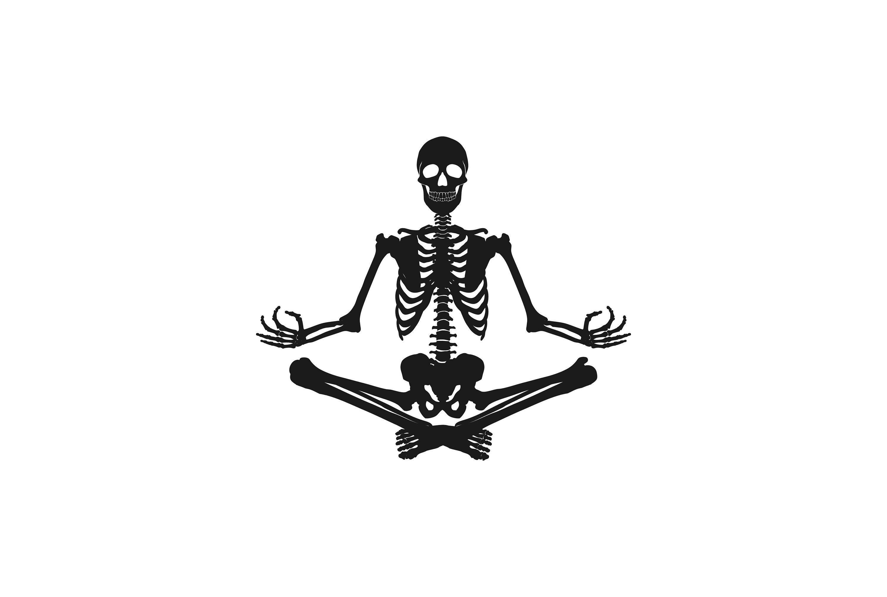 Yoga Skeleton Funny Yoga Positions Halloween Gift' Men's Hoodie