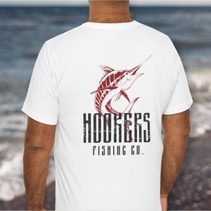 Hookers Fishing Co Graphic Tshirt, Hookers Graphic Tee, Fishing Tshirt, Fisherman Shirt, Fishing Gift, Fisherman Gift