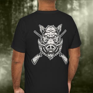 Wild Boar Hunting Tshirt, Hunters Tshirt, Hunting Apparel, Hunting Clothing