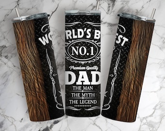 Fathers Day Tumbler Wrap, Best Dad 20 oz Skinny Tumbler Sublimation Design, Funny Dad  PNG, Dad Tumbler Designs, Digital Download