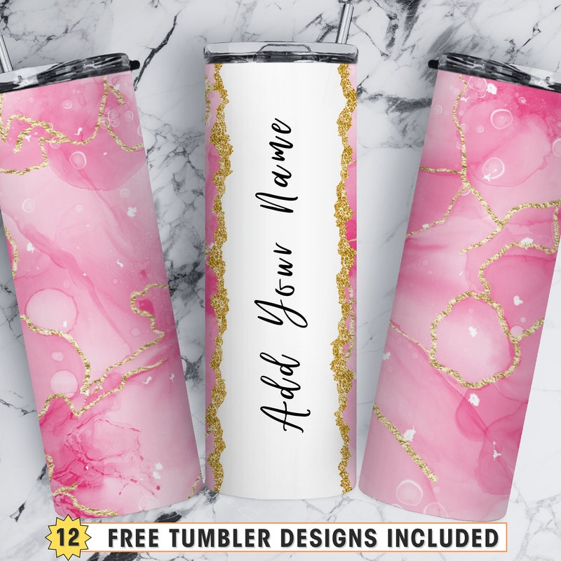 Creative Home Champagne Marble Aladdin Tumbler - 3.5" Diameter X 5" H, Hand Wash Only, Felt Bottom To Prevent Scratches