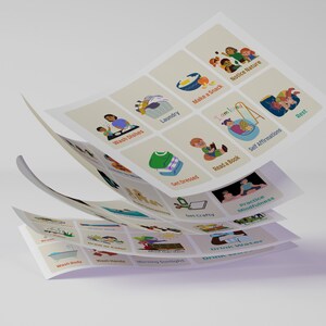 My Daily Ritual-flashcardspakket - 36 hygiëne, gezondheid en emotie Educatie Zelfzorg Onafhankelijkheid Empathie Levensvaardigheden Afdrukbare kaarten DIY