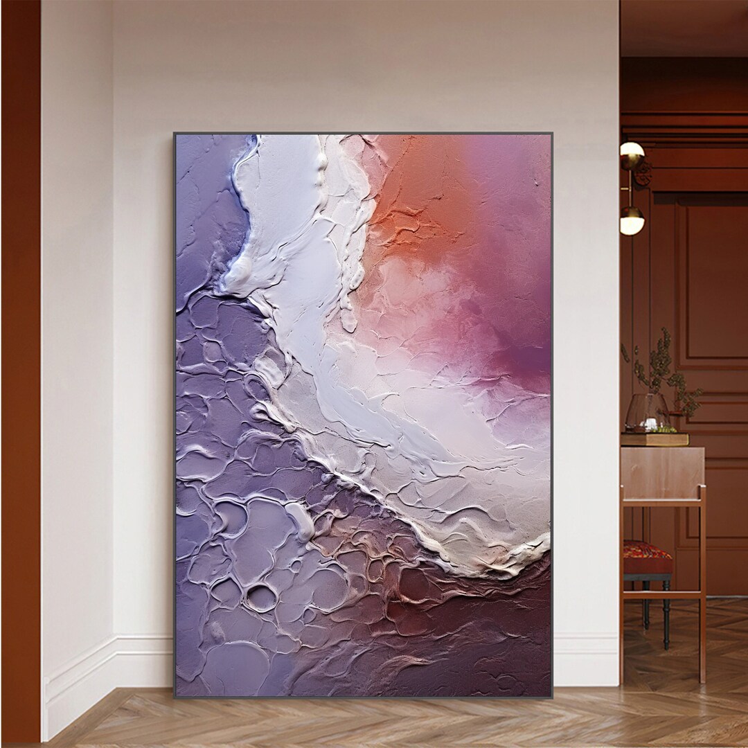 Original Ocean Wave Oil Painting on Canvas, Extra Large Wall Art ...