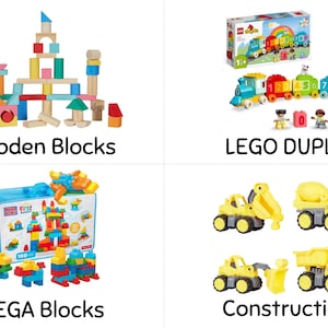 Kids Toy Room Storage Labels, Kids Drawer Labels, Playroom Labels Digital Download