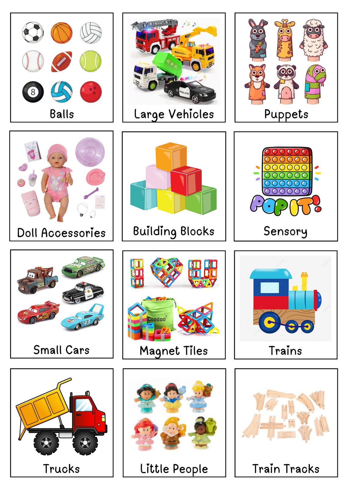 Editable Toy Bin Storage Labels Etsy