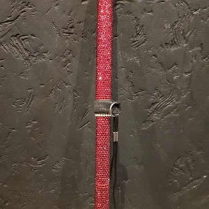 Luxury Red Rhinestone Walking Cane: Stylish Disability Aid (90cm)