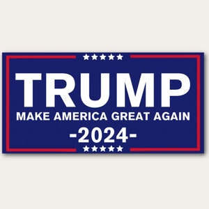 MAGA Bumper Sticker | Trump Bumper Sticker | Vinyl Sticker | Multiple Sizes & Colors | Make America Great Again Sticker | MAGA 2024 Sticker