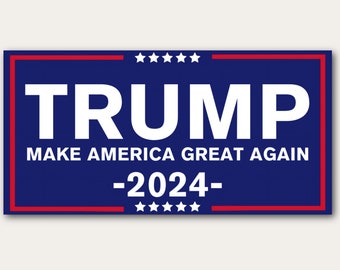 Trump 2024 Bumper Sticker | MAGA Vinyl Decal