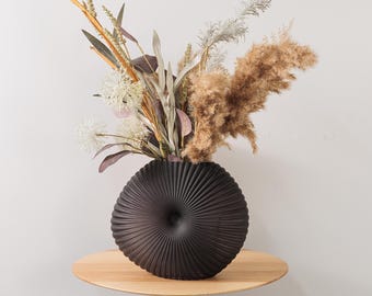 Round Ash Floating Shelf: Wooden Wall Shelf for Plants Handcrafted Shelves