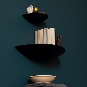 Round shelf for living room, wooden half round shelves, wood floating book shelf, half circle shelf, wood circle shelf, Round shelving units