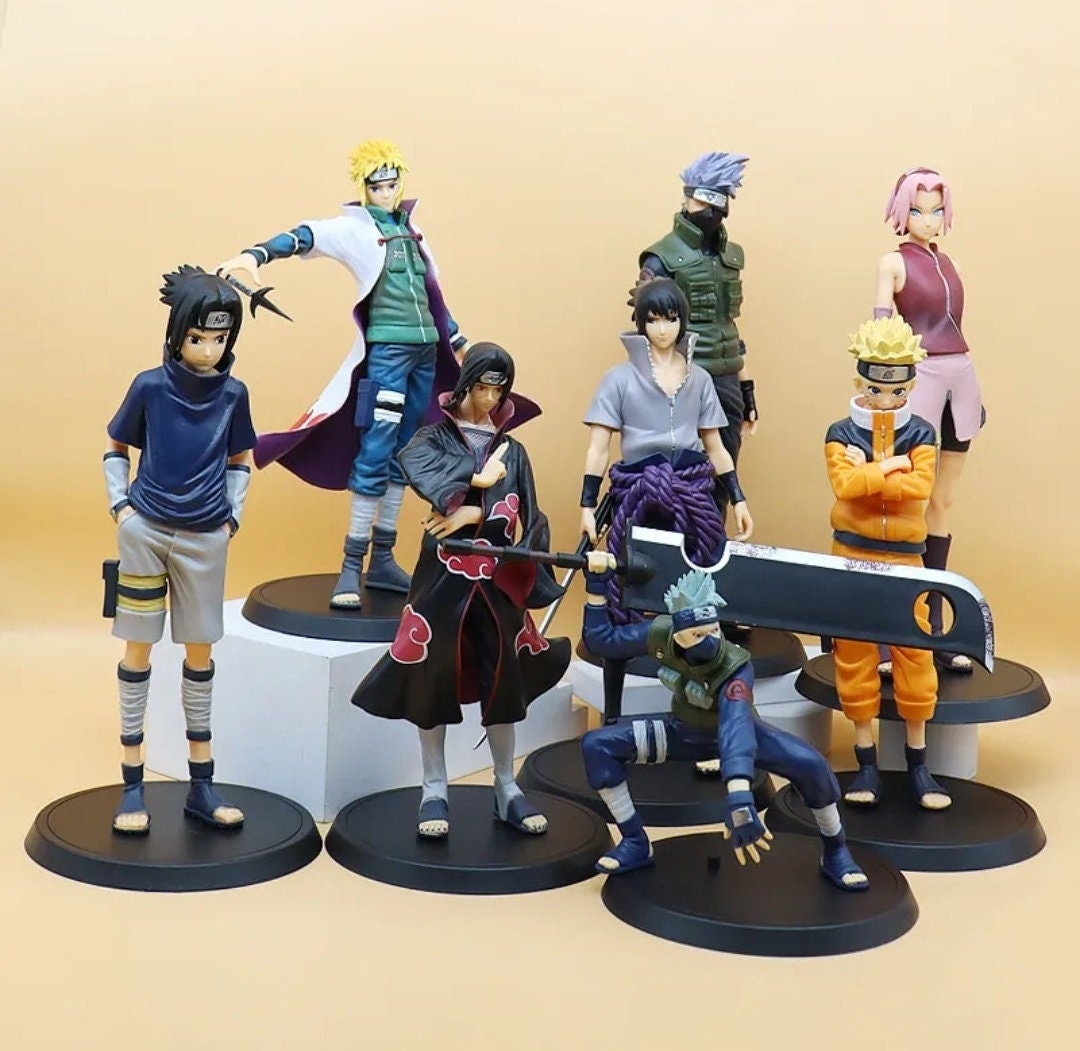 RVM Toys Anime Set of 6 Naruto Action Figure 15 cm for Office Desk & Study  Table, Car Dashboard, Decoration and Cake Topper Toys for Fans