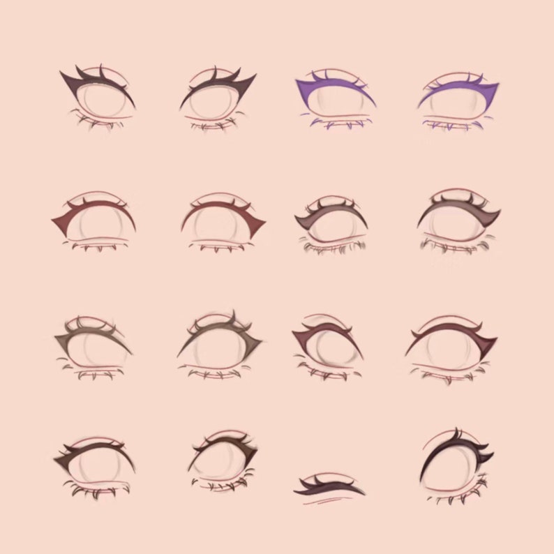 Procreate Eyes Brushes Stamps, Anime Eyes Brush Set for iPad Procreate