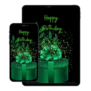 Electronic Birthday Card Downloadable Birthday Card |Birthday E-card Happy Birthday Card Birthday Card Paperless Card INSTANT DOWNLOAD