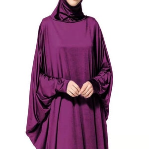 Prayer Jilbab With Sleeves one piece image 4